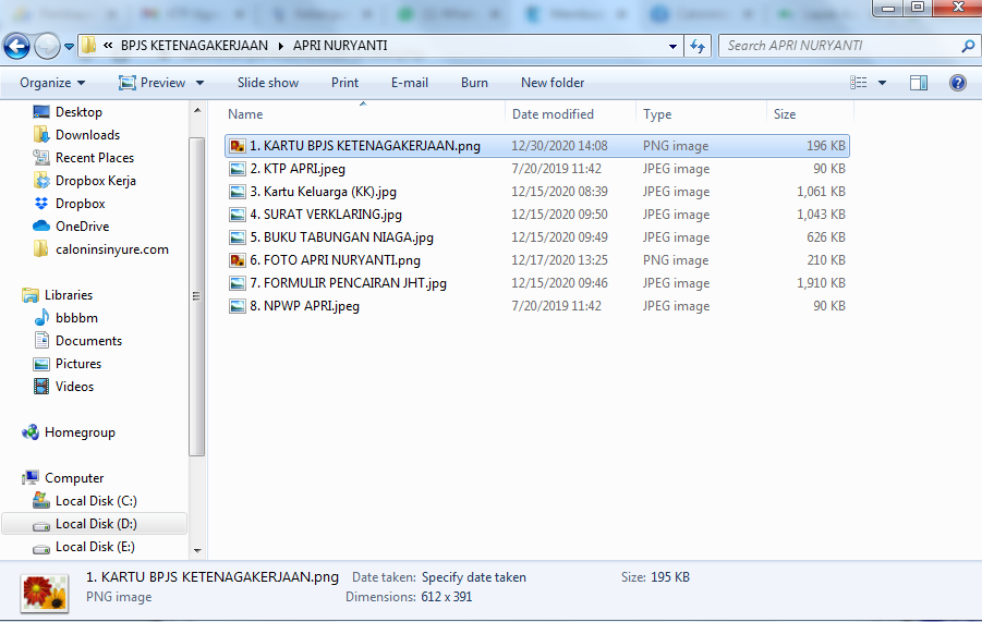 Siapkan Berkas-berkas Persyaratan Seperti Pada gambar diatas.